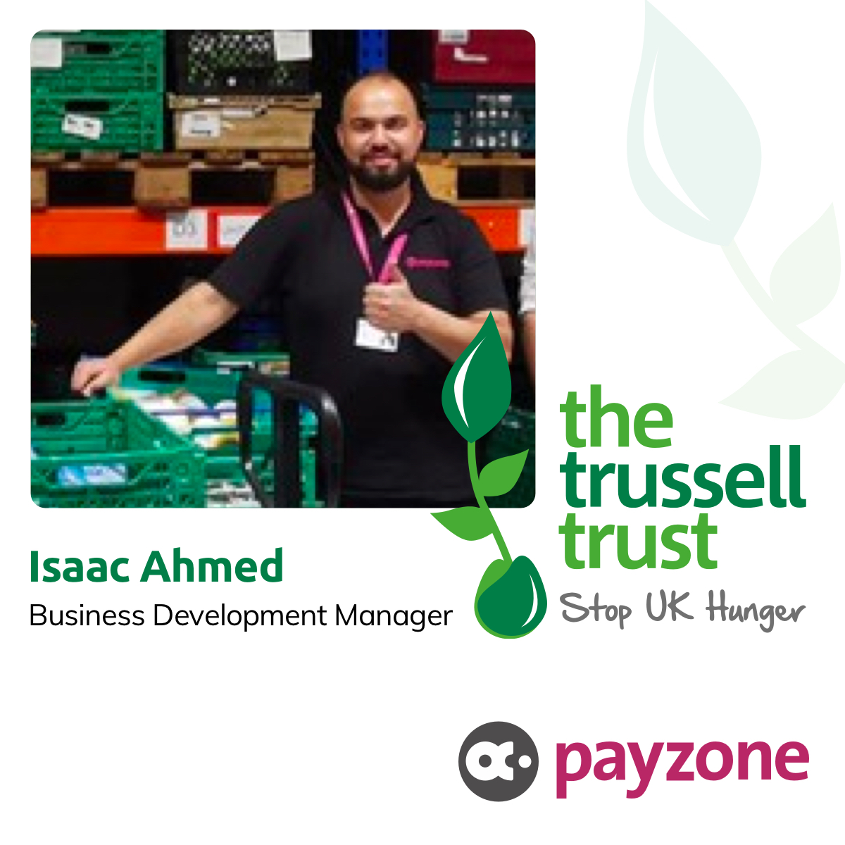 Isaac from Trussel Trust