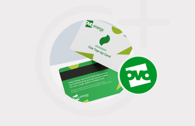 grey banner with Alphyra watermark and circular image of Ova energy top-up card